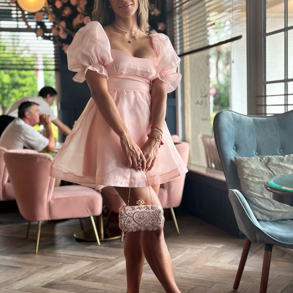 Hello Molly Pink Mini Dress